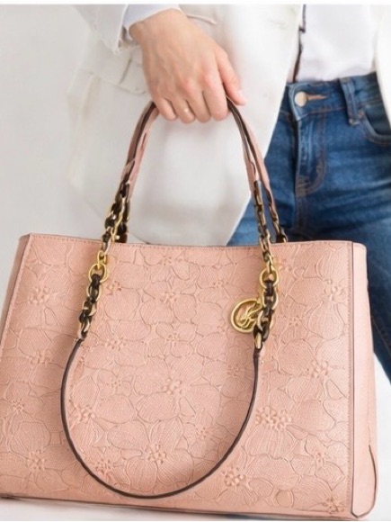 Michael Kors. Tote, Authentic,Safiano Leather Handbag.Ballet Pink. 3comp